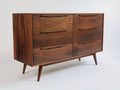 Commode - Bois - 145 x 45 x 83 cm - Marron - Style rétro moderne